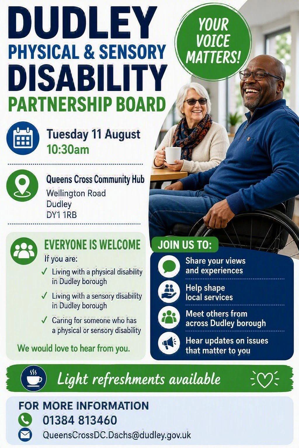 Featured image for “Dudley Physical & Sensory Disability Partnership Board”