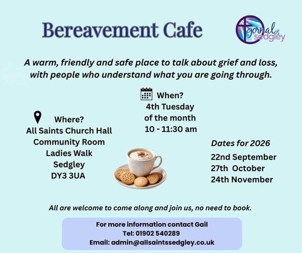 Featured image for “Gornal and Sedgley Bereavement Cafe”